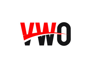 Fototapeta premium VWO Letter Initial Logo Design Vector Illustration