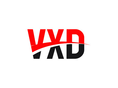 VXD Letter Initial Logo Design Vector Illustration