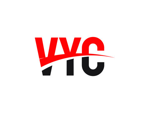 VYC Letter Initial Logo Design Vector Illustration
