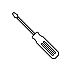 screwdriver icon, service vector, work illustration