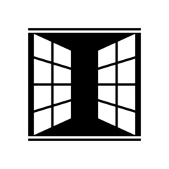 window icon, home vector, room illustration