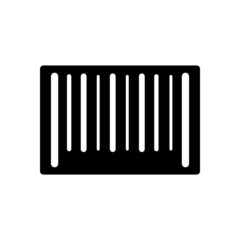 barcode icon, code vector, tag illustration