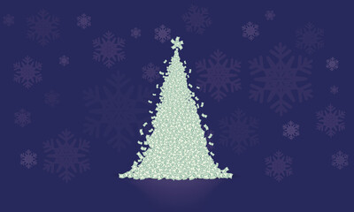 Christmas tree fir-tree made of money paper banknotes, whirlwind, spiral. Merry christmas and happy new year