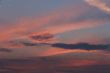 sunset in the clouds