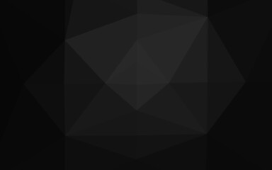 Dark Silver, Gray vector blurry triangle template.