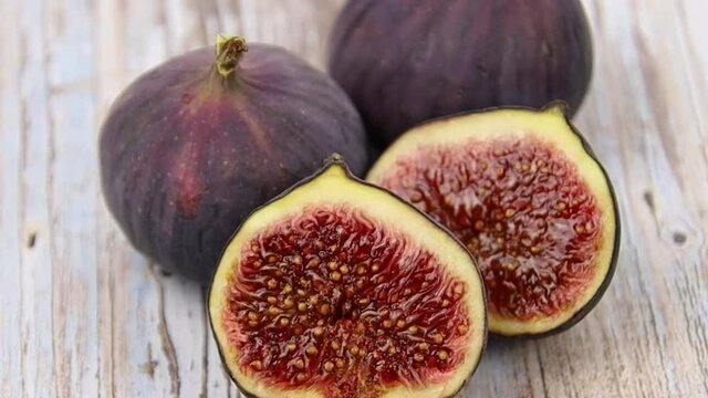 figues fraiches en gros plan