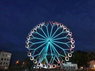 Ferris wheel in the night