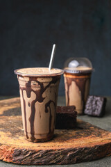 Milkshake in a glass