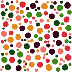 Circle geometric color seamless pattern. Modern abstract vector background for flyer, poster, cover design.