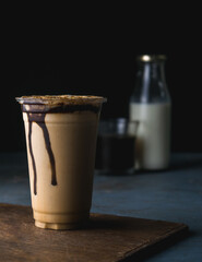 Milkshake in a glass