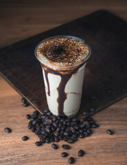 Milkshake in a glass