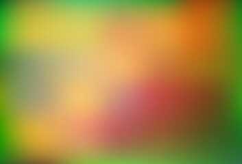 Light Green, Red vector abstract bokeh pattern.