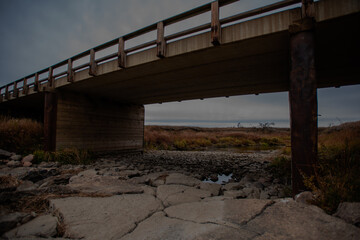 old bridge over the river