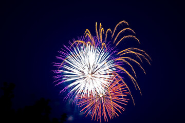 festive fireworks in slow motion fireworks