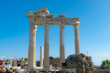 Obraz premium the antique part of the city side turkey