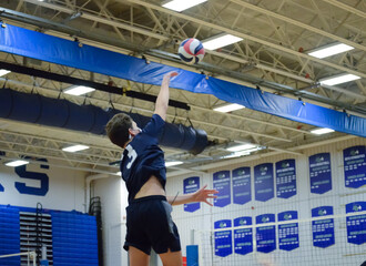 Volleyball jump serve