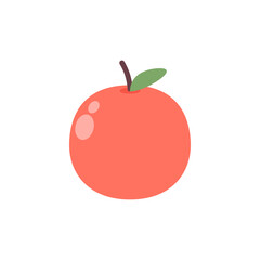 Peach vector. Peach on white background. Peach logo and icon design.