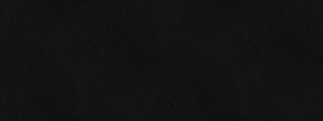 Black wall texture. Panoramic background. 