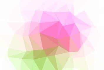 Obraz premium Light Pink, Green vector abstract mosaic pattern.