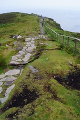 One Man's Path at Slieve League, the highest sea cliffs on the island of Ireland