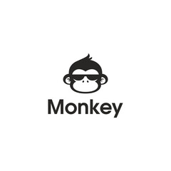 monkey vector logo design. logo template © Rezaalfarid204