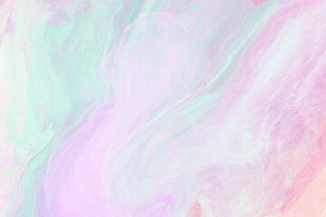 abstract pastel watercolor background with space and clouds, paint layers and stains, purple and emerald watercolor wallpaper, modern interior decoration, fluid art 