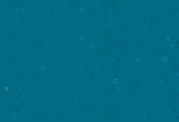 Light BLUE vector cover with circles, cubes.