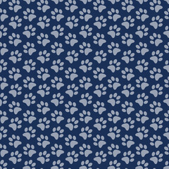 Paw Prints Seamless Pattern for party, anniversary, birthday. Design for banner, poster, card, invitation and scrapbook 