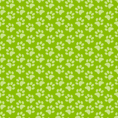 Paw Prints Seamless Pattern for party, anniversary, birthday. Design for banner, poster, card, invitation and scrapbook 