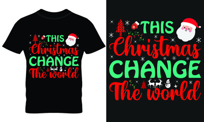 Christmas, Santa, Gift T-shirt design, 2021