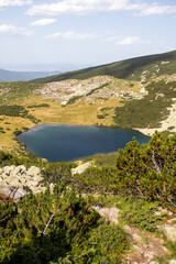 Landscape of Rila Mountain near Yonchevo lake, Bulgaria
