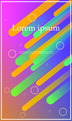 abstract design front cover colorful background