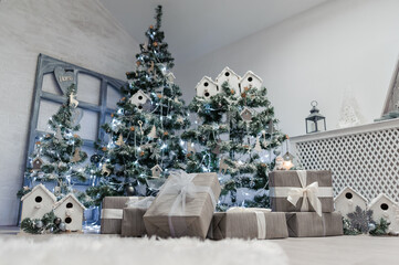 Christmas xmas and New Year holidays decoration on christmas tree