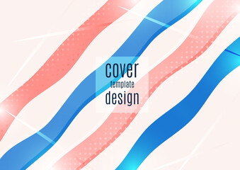 Abstract background with colored wavy lines. Vector