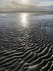 sonniger Strand in St.Peter Ording