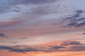 Pink, Purple, Blue, Red, Orange, Yellow Sunset