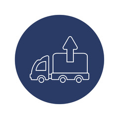 home delivery car icon vector