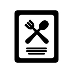Food Menu, Restaurant Icon Design Vector Template Illustration