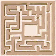 Maze Game: help find. Template for the game
