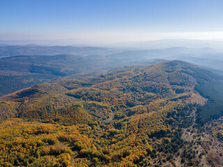 Autumn Landscape of Erul mountain near Golemi peak, Bulgaria