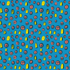 Seamless mosaic pattern of windows