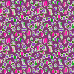 Seamless mosaic pattern of windows