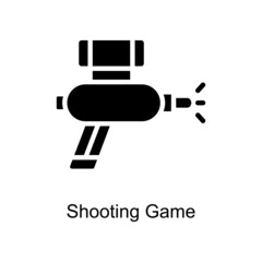 Shooting Game Trendy icon isolated on white and blank background for your design