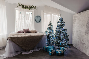 Christmas xmas and New Year holidays decoration on christmas tree