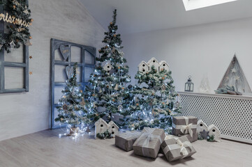 Christmas xmas and New Year holidays decoration on christmas tree