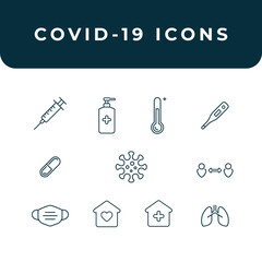 COVID-19 icons