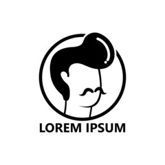 Classic man logo template design