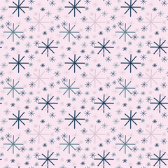 Christmas snowflake seamless pattern, digital paper, fabric pattern