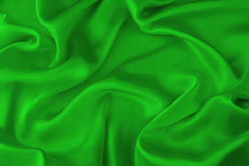 シルクのドレープ　緑