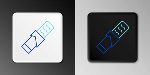 Line Protein sport bar icon isolated on grey background. Energy snack icon. Organic sweets. Colorful outline concept. Vector